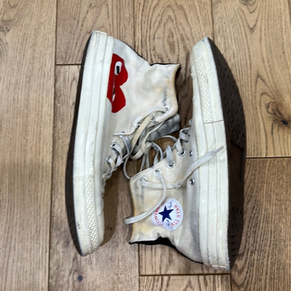Converse x PLAY White/Red Chuck Taylor Mens size 10